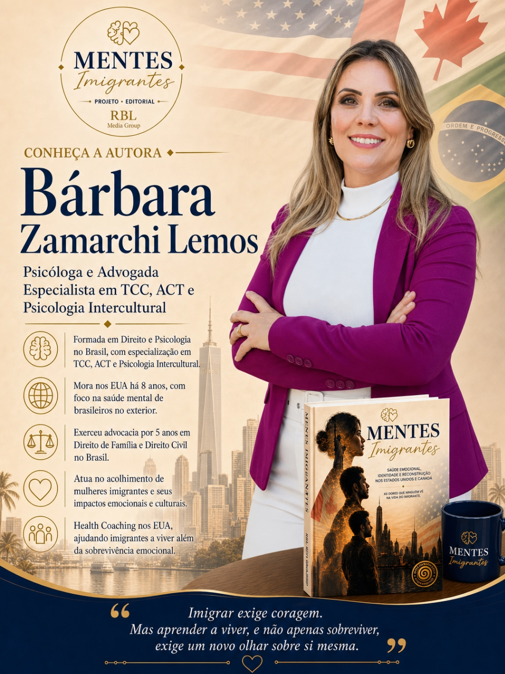 Coautor(a) Barbara Zamarchi — Mentes Imigrantes