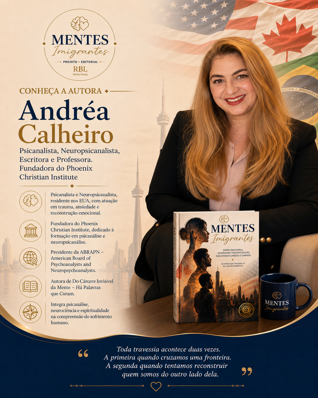 Coautor(a) Andrea Calheiro — Mentes Imigrantes