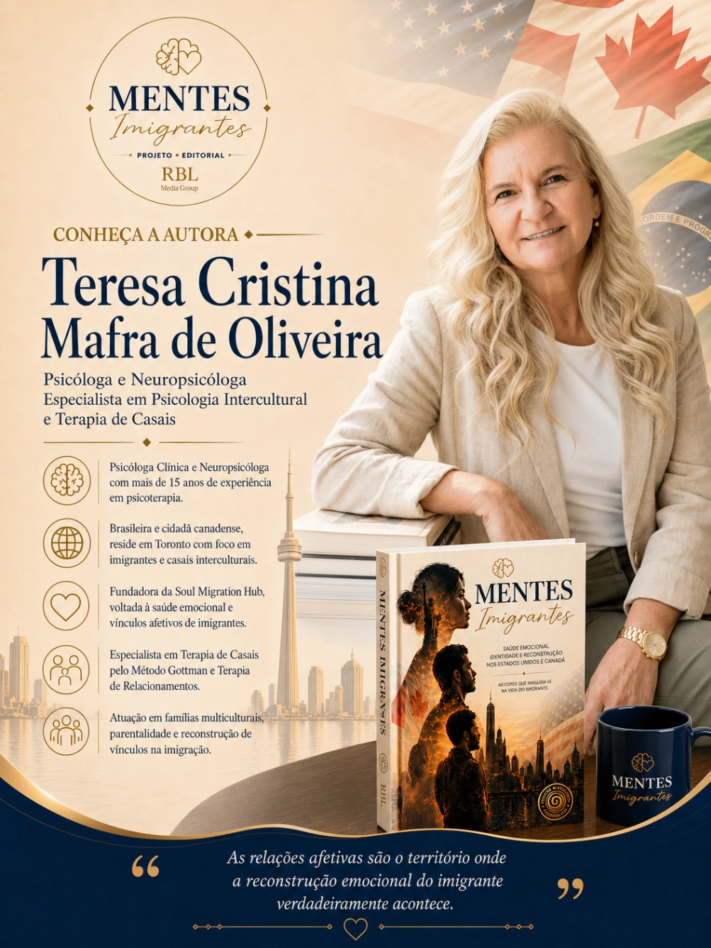 Coautor(a) Teresa Mafra — Mentes Imigrantes