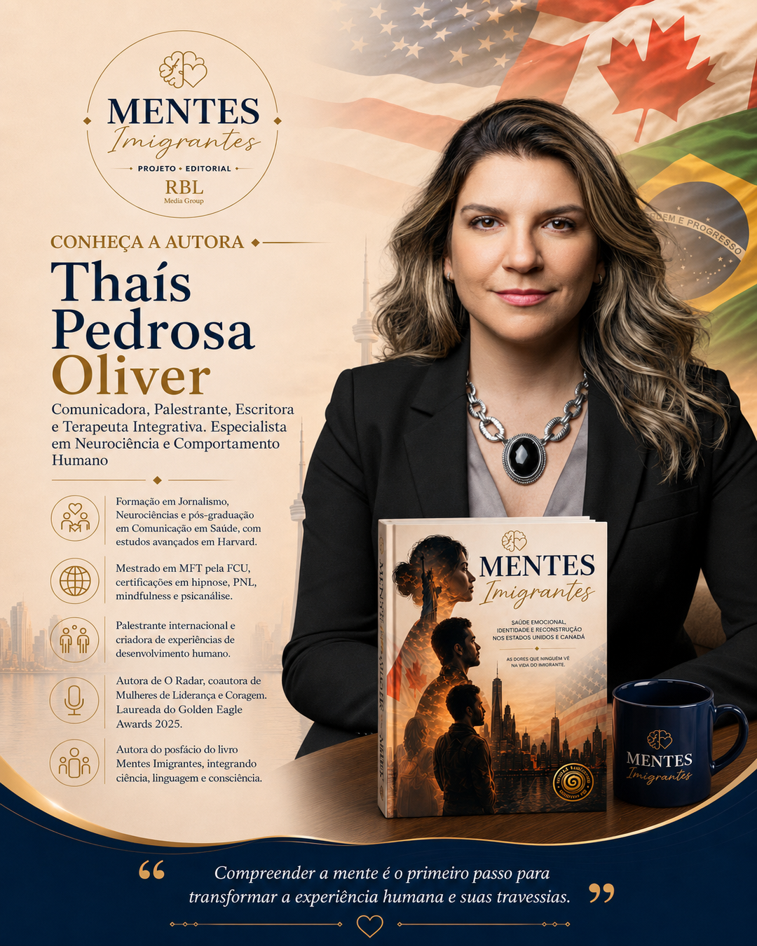 Coautor(a) Thais Pedrosa — Mentes Imigrantes