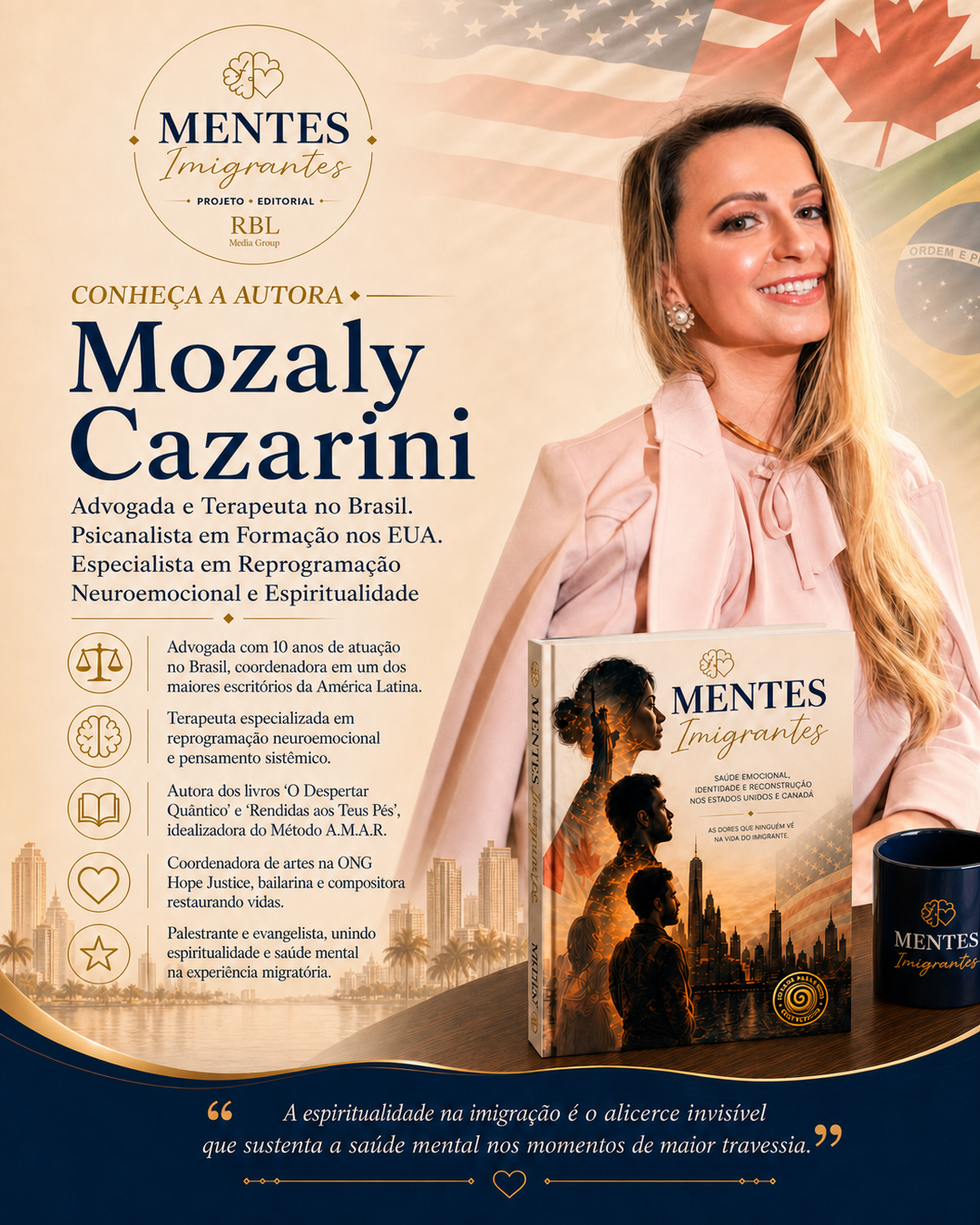 Coautor(a) Mozaly Cazarini — Mentes Imigrantes