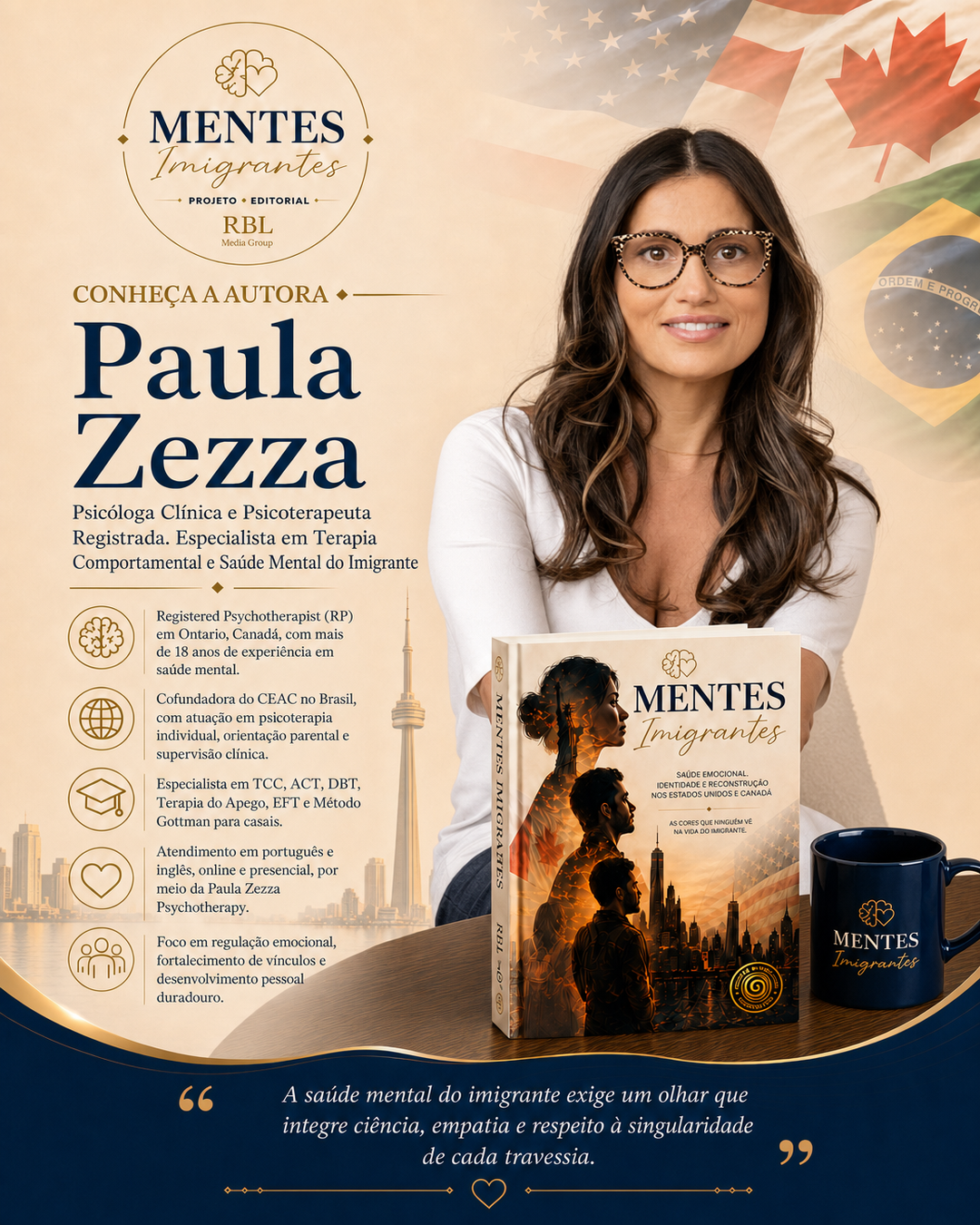 Coautor(a) Paula Zezza — Mentes Imigrantes