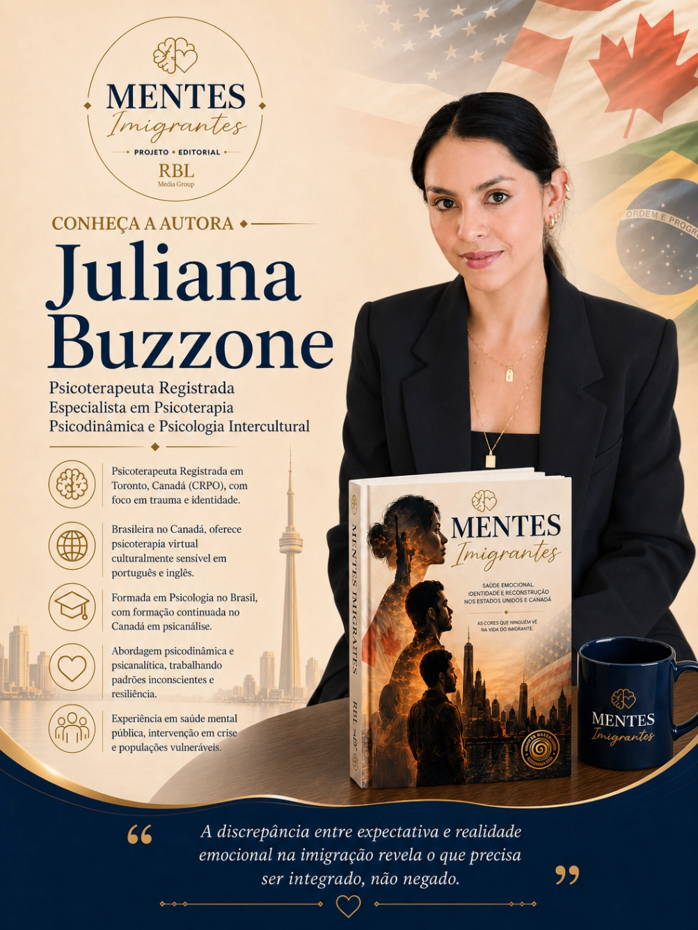 Coautor(a) Juliana Buzzone — Mentes Imigrantes